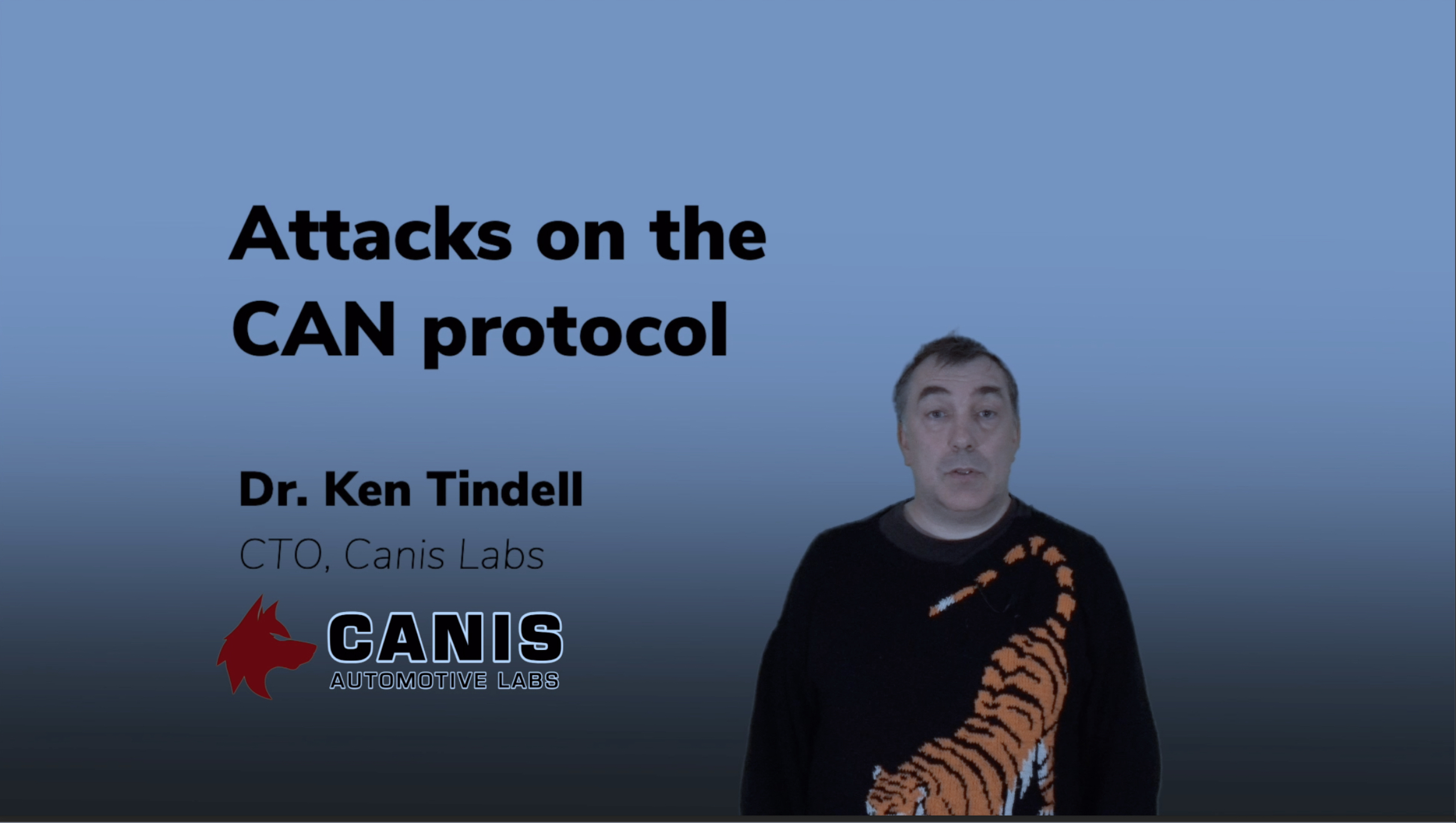 ASRG webinar on CAN protocol attacks