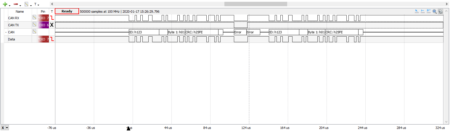 Double Receive trace